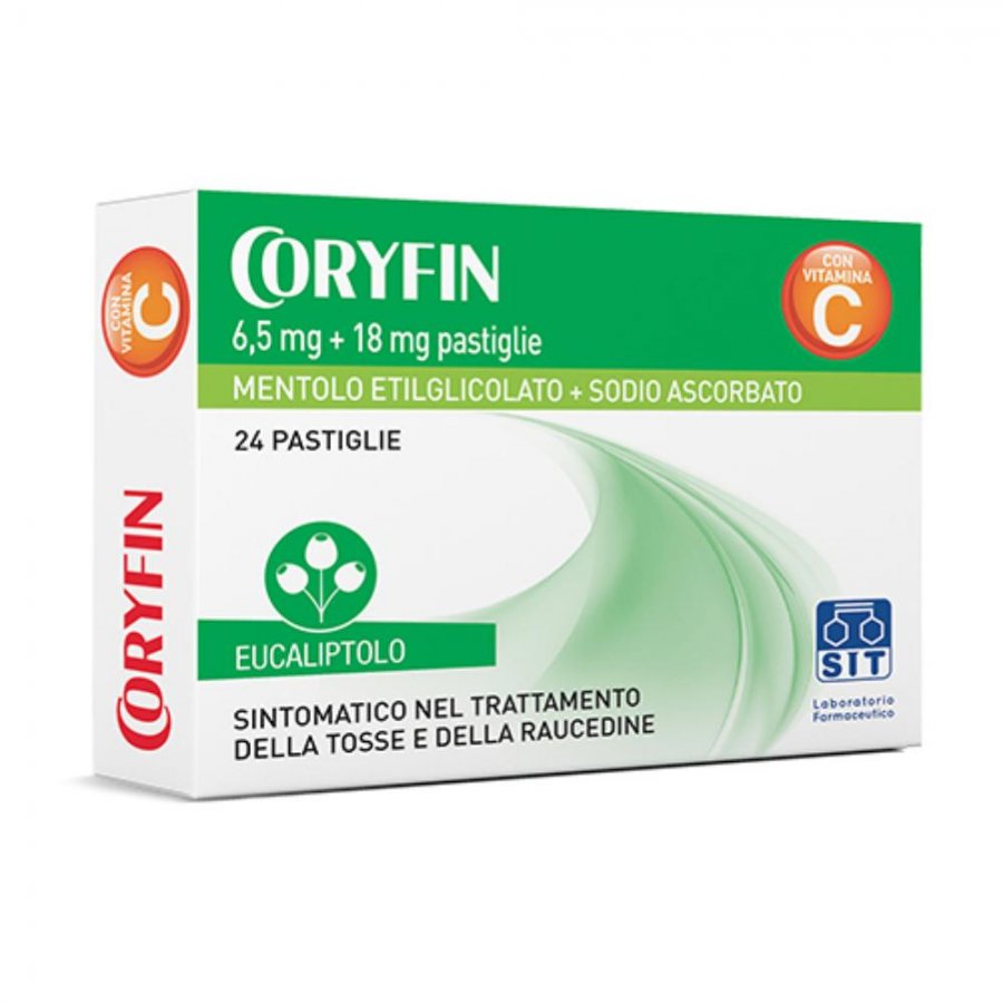 Coryfin C - Trattamento tosse e raucedine 24 caramelle mentolo