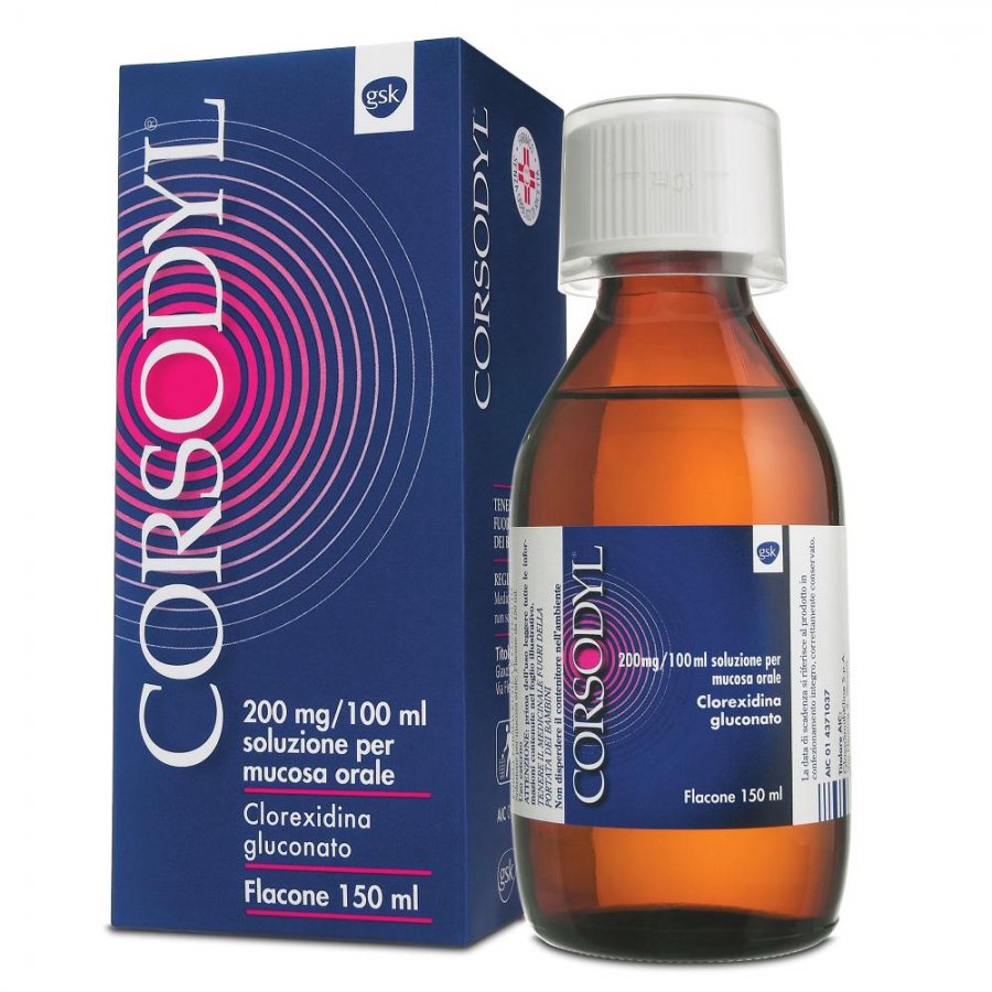 Corsodyl - Soluzione Orale 200mg/100ml Disinfettante Del Cavo Orale Flacone 150ml
