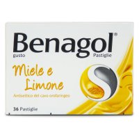 Benagol - 36 Pastiglie Gusto Miele-Limone, Lenitivo per la Gola