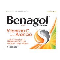 Benagol - Vitamina C 16 Pastiglie Gusto Arancia, Integratore per il Benessere Immunitario