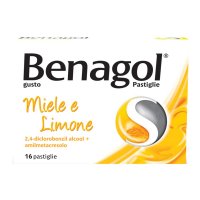 Benagol - 16 Pastiglie Gusto Miele-Limone, Lenitivo per la Gola