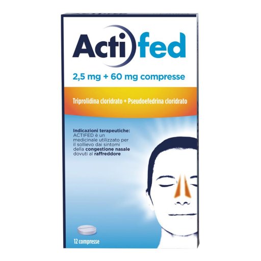 Actifed - 12 Compresse 2,5 mg + 60 mg