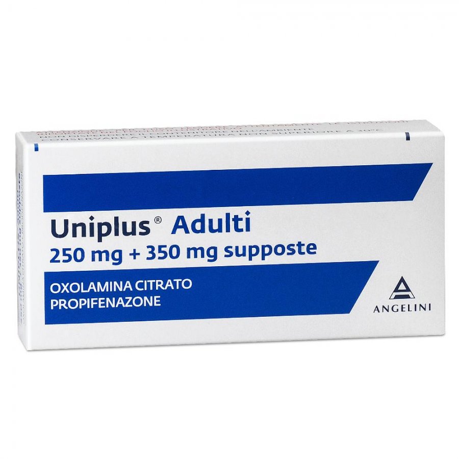 Uniplus Adulti 250 Mg + 350 Mg Supposte 10 Supposte