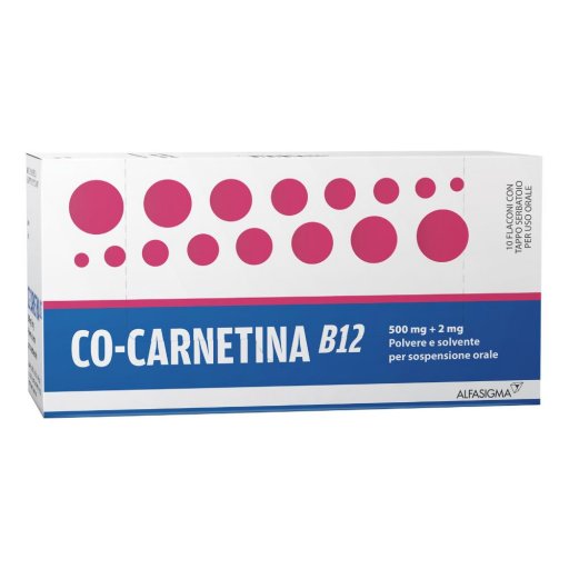 Co-Carnetina B12, Farmaco per la Denutrizione, 10 Flaconcini da 10 ml