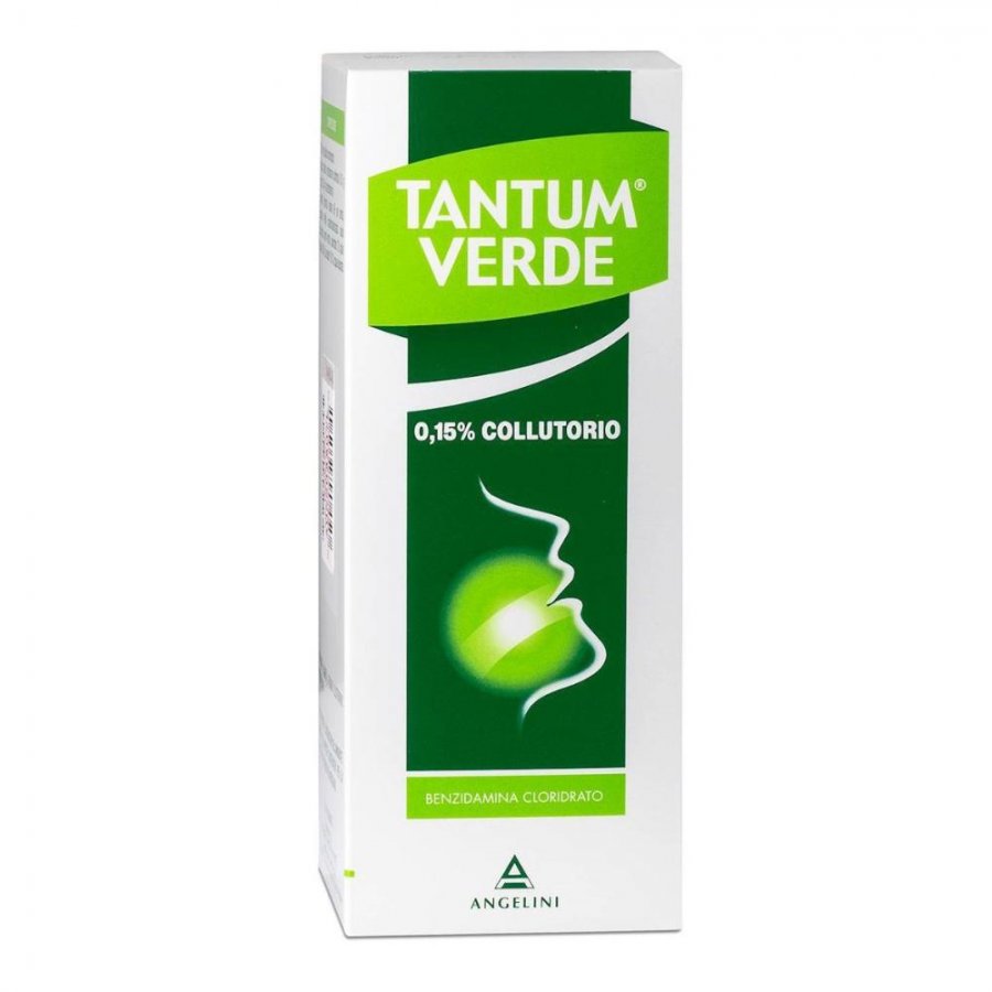 Angelini Tantum Verde Collutorio 0,15% 120ml - Trattamento per Infiammazioni e Irritazioni Orale