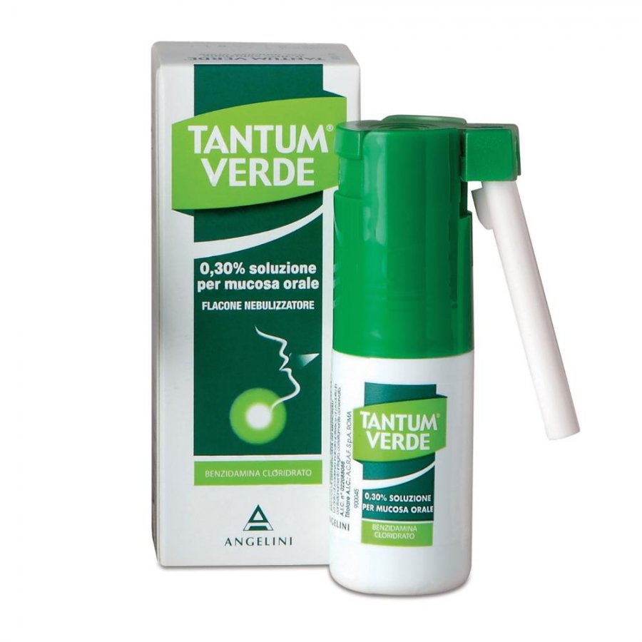Tantum Verde Nebulizzatore 0,30% - 15ml, Spray Orale per Gola e Bocca