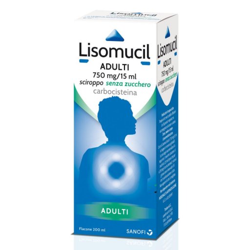 Lisomucil Adulti Mucolitico Sciroppo Senza Zucchero 200ml - Tosse e Congestione