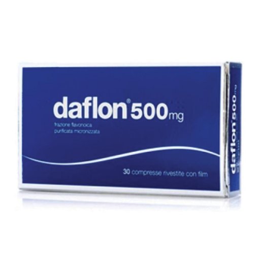 Daflon 30 Compresse Rivestite 500mg - Daflon 500 per Insufficienza Venosa e Emorroidi