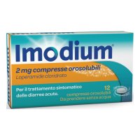 Imodium 12 Compresse Orosolubili 2mg - Antipropulsivi per il Trattamento della Diarrea Acuta