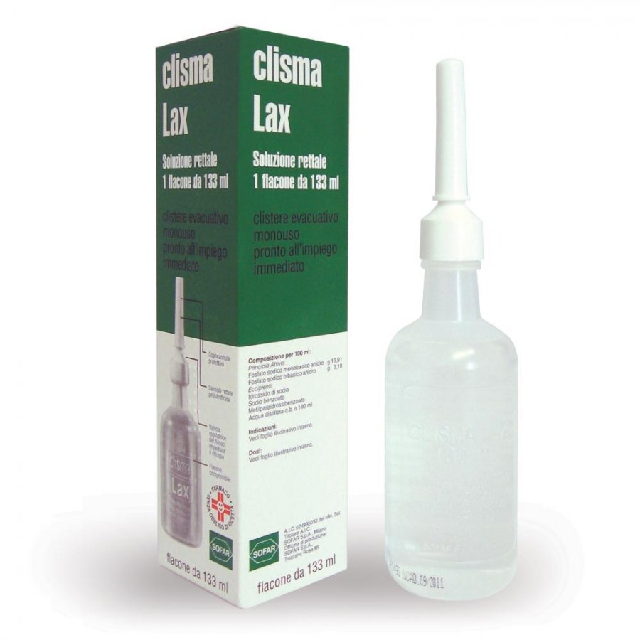 Clismalax Clisma Trattamento Breve Durata Stitichezza Occasionale Flacone 133 ml