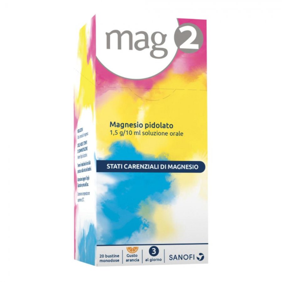  Mag 2 soluzione orale magnesio pidolato 20 bustine