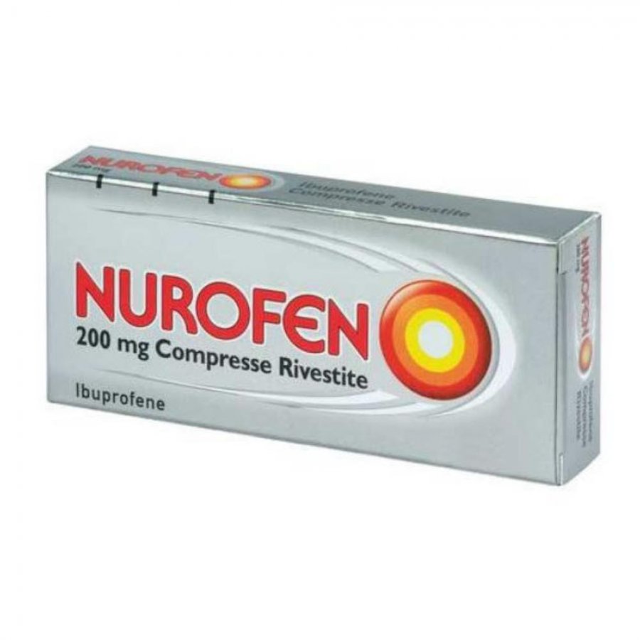 Nurofen 24 Compresse Rivestite 200mg - Rimedio Per Mal Di Testa - Con Ibuprofene