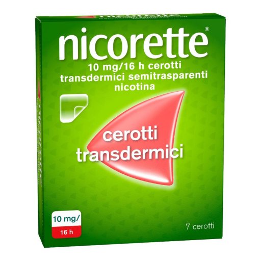 Nicorette 7 Cerotti Transdermici 10mg 16 Ore - Trattamento per la Dipendenza da Nicotina