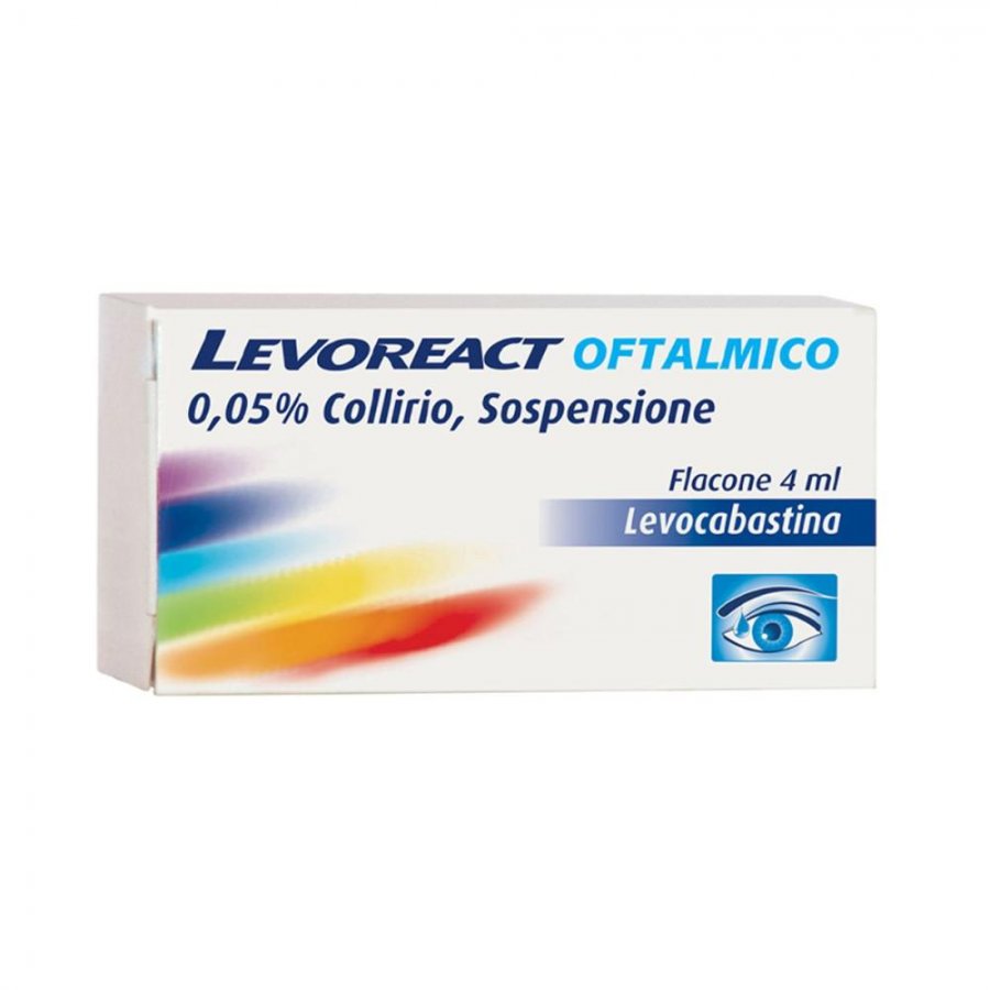 Levoreact - Oftalmico Collirio Sospensione 0,5mg 4 ml