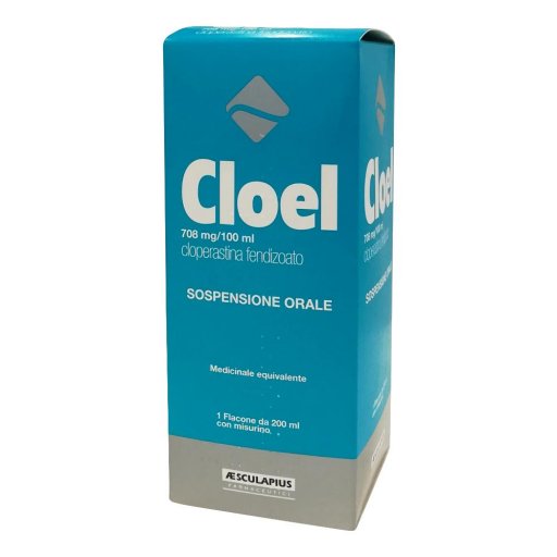 Cloel Sciroppo Antitosse Cloperastina 708 mg/100 ml – Sospensione Orale 200 ml
