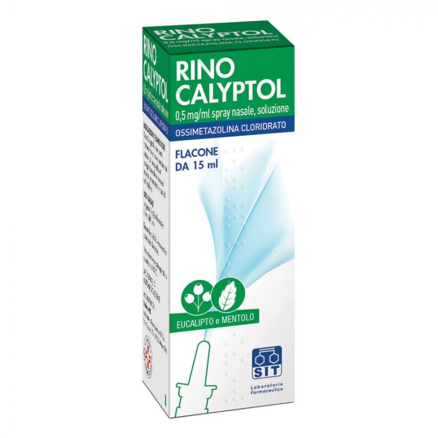 Rino Calyptol - Spray Nasale 15ml, Decongestionante e Lenitivo per il Raffreddore