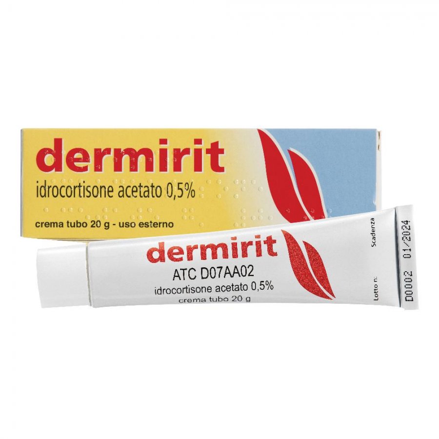Dermirit Crema Dermatologica 0,5% Idrocortisone Acetato 20g - Trattamento Cutaneo
