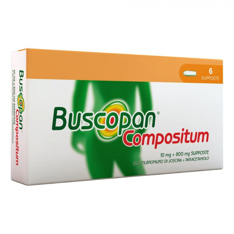 Buscopan Compositum 6 Supposte per Dolori Gastrointestinali e Altri Disagi