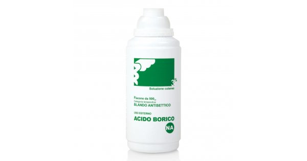 Acido Borico 3% Soluzione Cutanea 500ml - Antisettico e Decongestionante