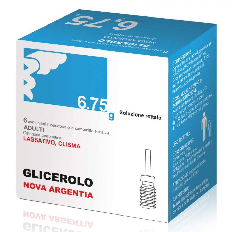 Glicerolo Soluzione Rettale 6 Contenitori Monodose 6,75g