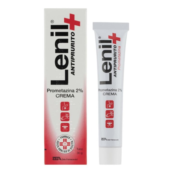 Lenil Antiprurito 2% Crema 30g - Trattamento Sintomatico Locale per Punture d'Insetto e Irritazioni Cutanee