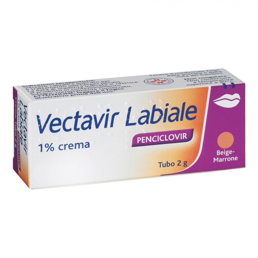Vectavir 1% Crema Labiale 2g - Trattamento Efficace per Herpes Labiale con Aciclovir