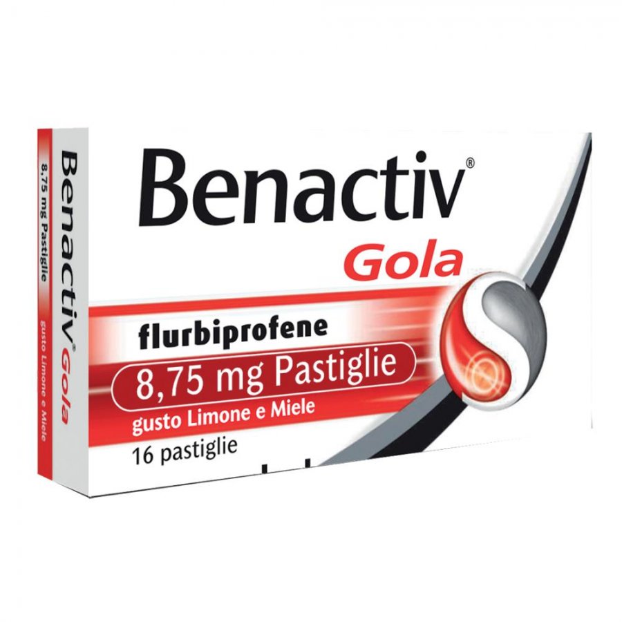 Benactiv Gola - 16 Pastiglie 8,75 Mg - Limone e Miele