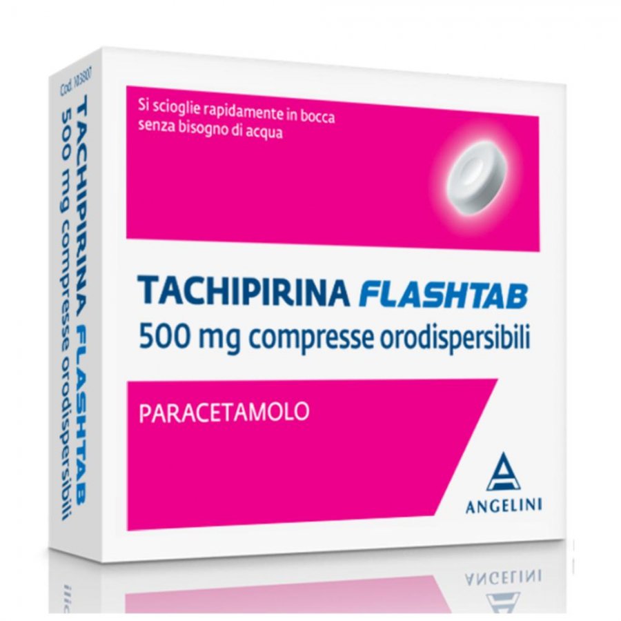 Angelini Tachipirina Flashtab 500 mg 16 Compresse: Trattamento per il dolore e la febbre