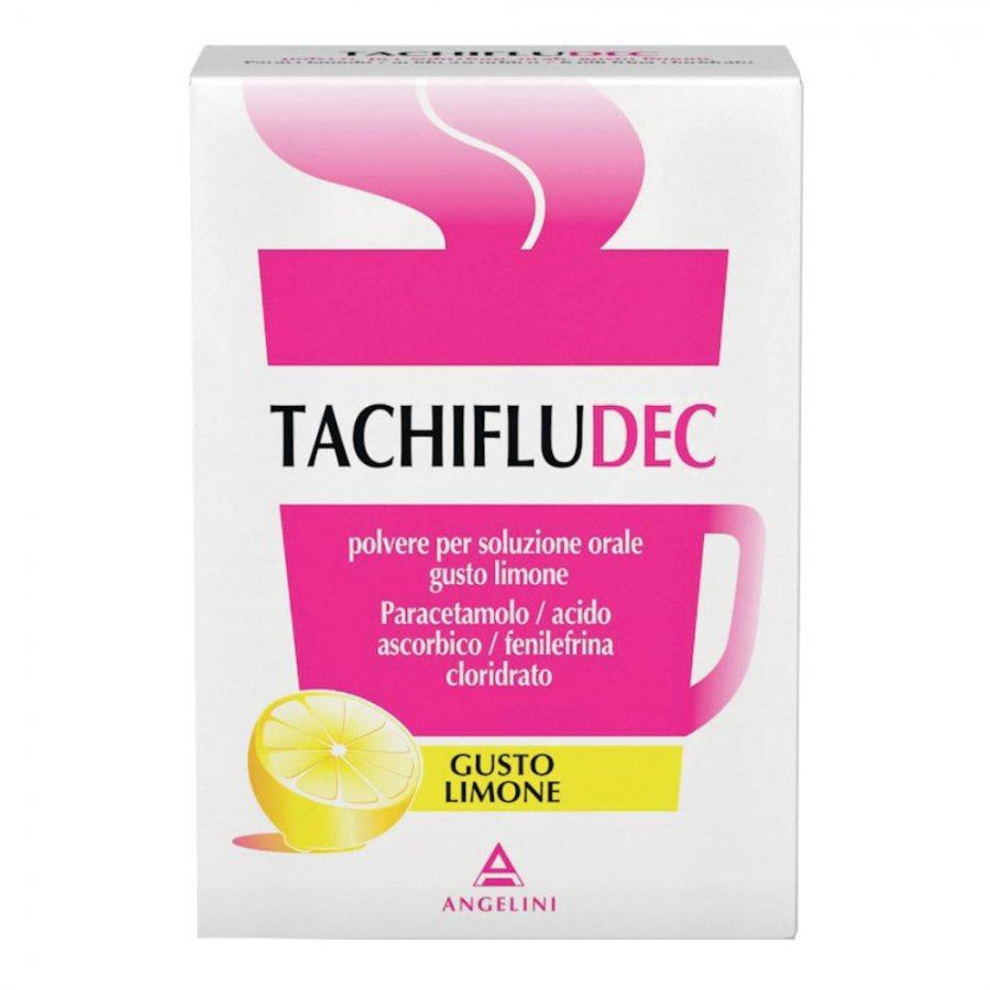 Tachifludec 10 Buste Gusto Limone - Soluzione Orale per il Raffreddore e l'Influenza