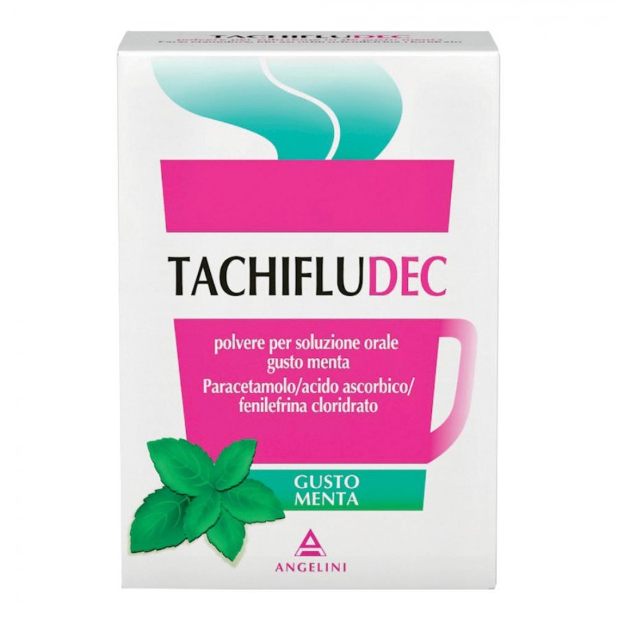 Tachifludec 10 Buste Gusto Menta - Soluzione Orale per il Raffreddore e l'Influenza