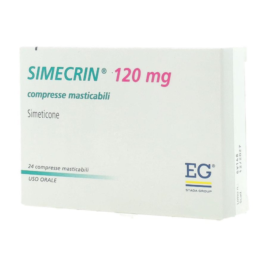Simecrin 24 Compresse 120mg - Farmaco per Disturbi Gastrointestinali e Meteorismo Simecrin 24 Compresse 120mg - Farmaco per Disturbi Gastrointestinali e Meteorismo
