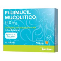 Fluimucil Mucolitico 600 Mg Granulato Per Soluzione Orale, 10 Bustine Fluimucil Mucolitico 600 Mg Granulato Per Soluzione Orale, 10 Bustine