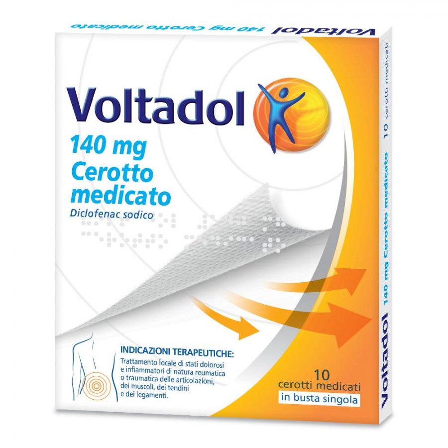 Voltadol - 10 Cerotti Medicati per il Trattamento dei Dolori Muscolari e Articolari