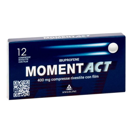 Momentact 12 Compresse Rivestite 400mg - Analgesico e Antinfiammatorio - Rapido trattamento per il mal di testa forte