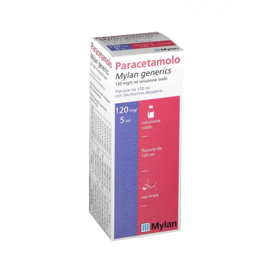 Paracetamolo 120mg/5ml Soluzione Orale 120 ml
