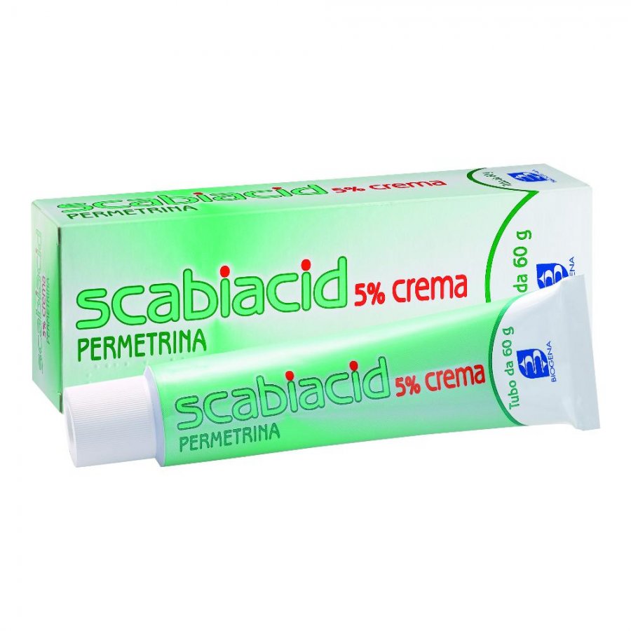 Scabiacid 5% Crema Trattamento Scabbia Adulti e Bambini 60g