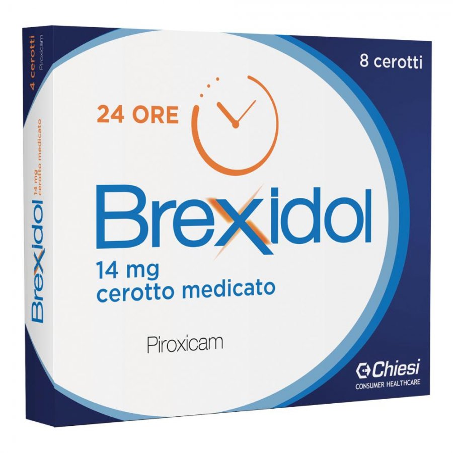 Brexidol 8 Cerotti Medicati 14mg - Trattamento Locale per Dolori Muscolari e Articolari