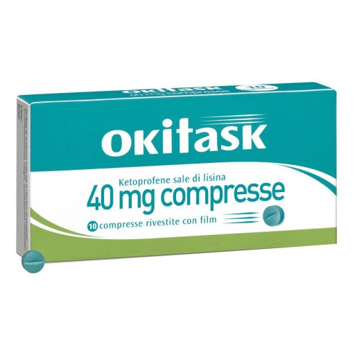 Okitask 10 Compresse rivestite 40mg - Farmaco Antiinfiammatorio ed Antireumatico Non Steroideo