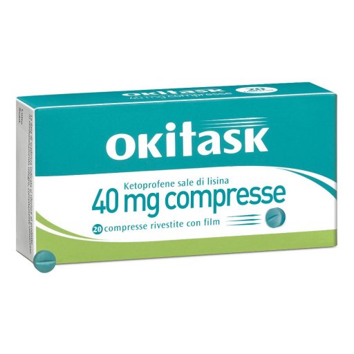Okitask 20 Compresse rivestite 40mg - Farmaco Antiinfiammatorio ed Antireumatico Non Steroideo