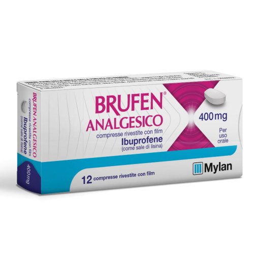 Brufen Analgesico 12 Compresse Rivestite 400g - Allevia il Dolore Rapidamente