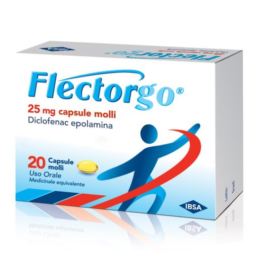 IBSA, Flectorgo 25 mg, 20 Capsule Molli