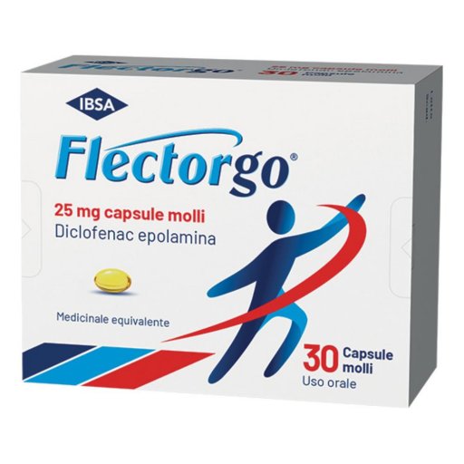 IBSA, Flectorgo 25 mg, 30 Capsule Molli