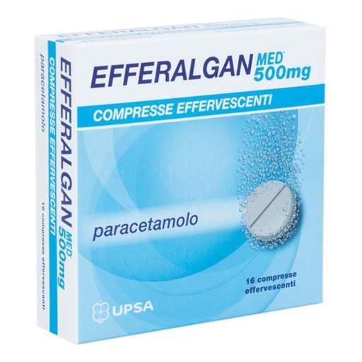 Efferalganmed 500 mg – 16 Compresse Effervescenti per Dolore e Febbre