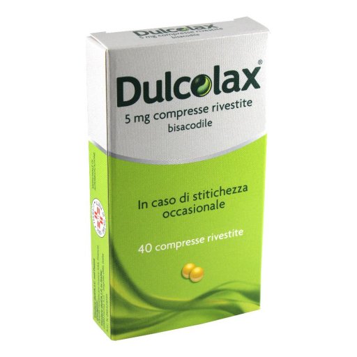 Dulcolax 5mg Lassativo, 40 Compresse Rivestite – Sollievo Rapido per Stitichezza Occasionale