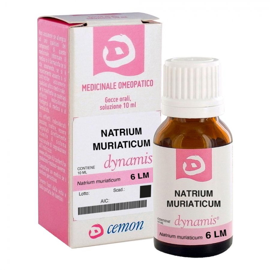Natrium Muriaticum 6LM - Gocce 10ml, Integratore Omeopatico per l'Equilibrio Idrosalino