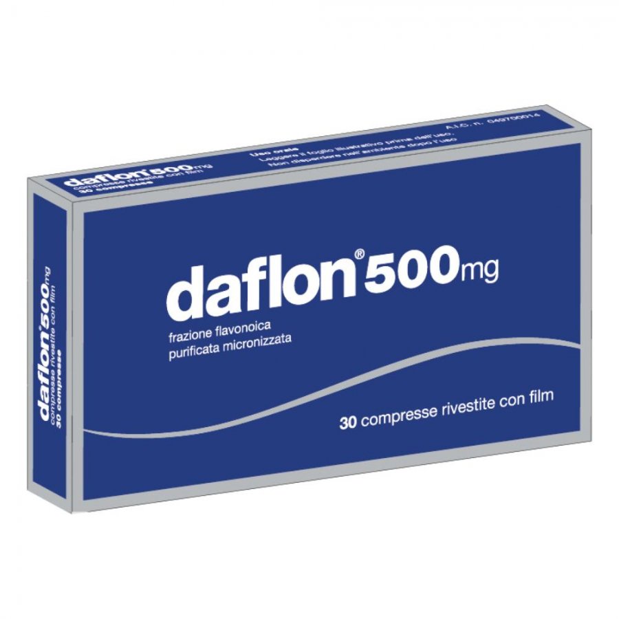 Daflon 30 Compresse da 500mg - Trattamento per Insufficienza Venosa