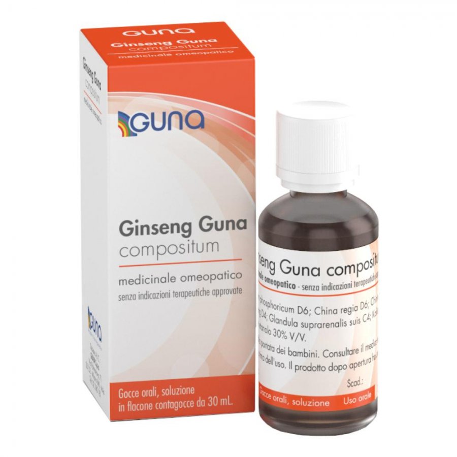 Ginseng Guna Compositum 30 ml - Gocce Orali Omeopatiche Naturali