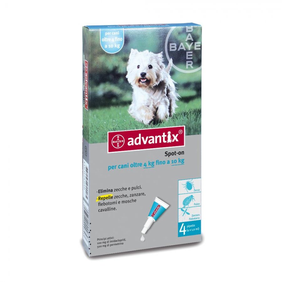 Advantix Spot On 4 Pipette Monodose 4-10 Kg