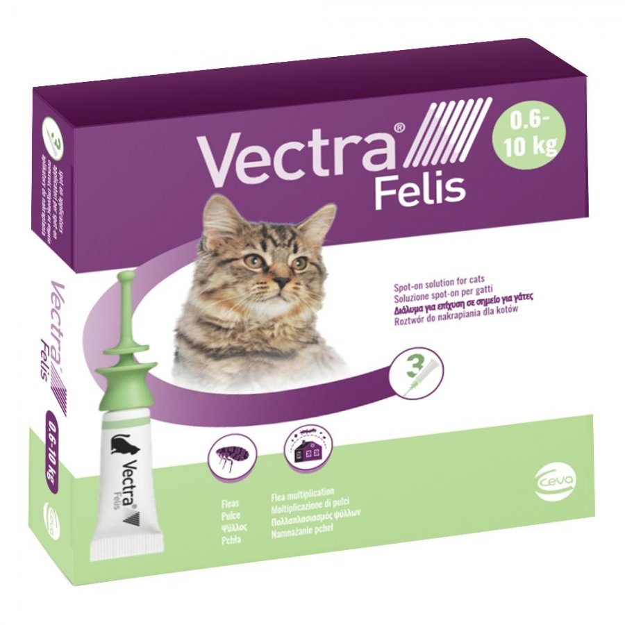 Vectra Felis Spot-on Per Gatti 3 Pipette - Protezione Antiparassitaria Efficace