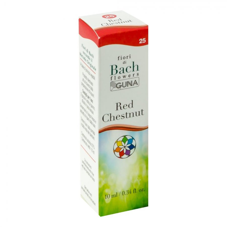 Fiori di Bach Flowers 25 Red Chestnut 10ml - Altruismo / Ottimismo - Rimedio Fiori di Bach, 10ml